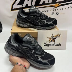 Asics Negro/Plata