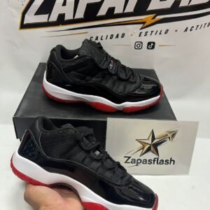 Jordan 11 Low Negro/Rojo