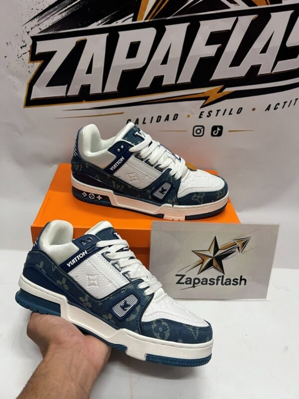 LOUIS VUITTON TRAINER DENIM AZUL/BLANCO