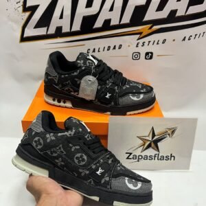 Louis Vuitton Trainer Denim Negro