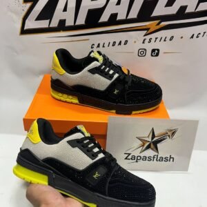 Louis Vuitton Trainer Negro/Amarillo