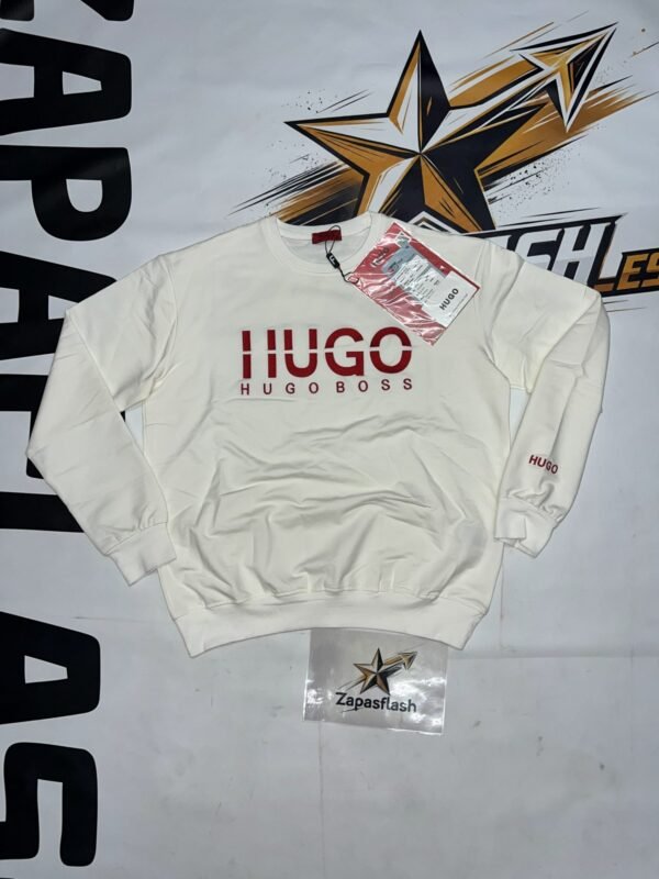 SUDADERA HUGOBOSS BLANCA