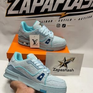 Zapatillas Louis Vuitton Trainer Azul Cielo