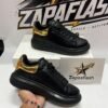 ZAPATILLAS MCQUEEN NEGRO/DORADO