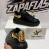 ZAPATILLAS MCQUEEN NEGRO/DORADO